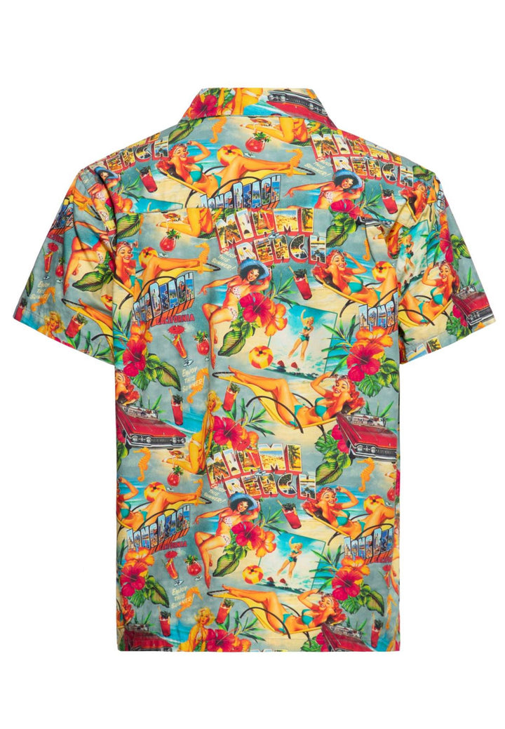 King Kerosin - Hawaii Shirt "Miami & Long Beach"