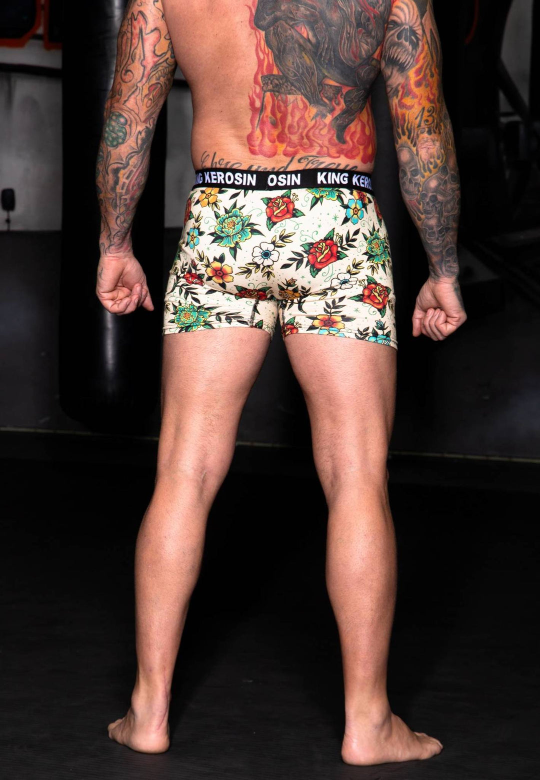 King Kerosin –  Boxershorts Tattoo Flowers