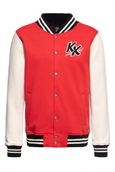 King Kerosin – College Sweatjacke »Street Rebel« rood