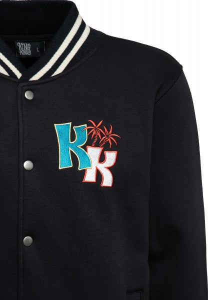 King Kerosin – College Sweat Jacket "Tiki Surfers"