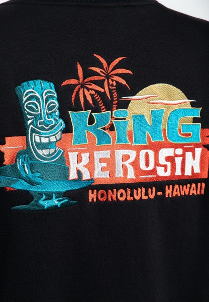 King Kerosin – College Sweat Jacket "Tiki Surfers"