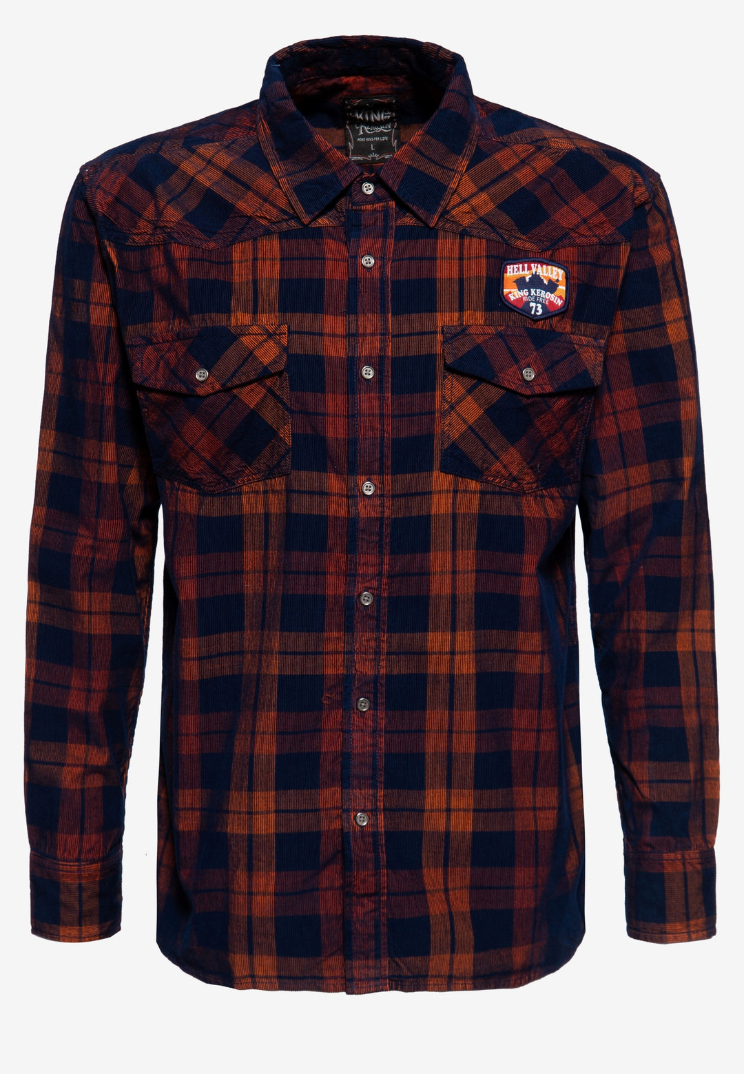 King Kerosin - Camisa de corduroy «Hell Valley»