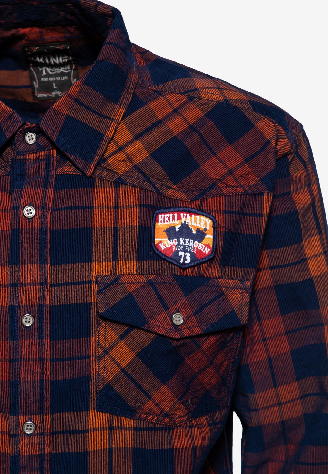 King Kerosin - Camisa de corduroy «Hell Valley»