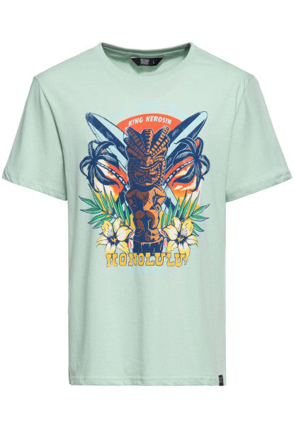 King Kerosin - T-Shirt "Tiki Surf Shop" mint