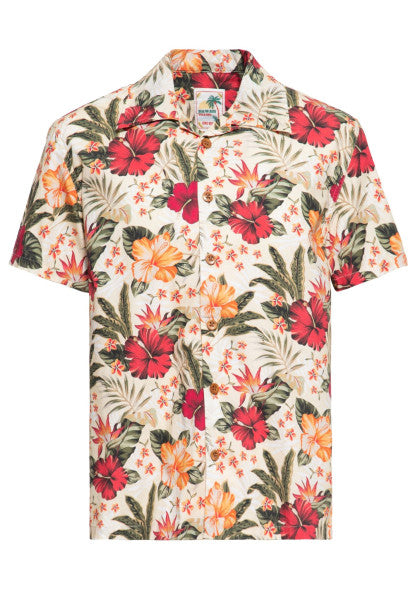 King Kerosin - Camisa hawaiana de algodón orgánico