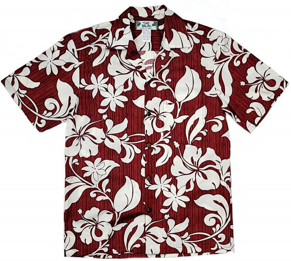 Two Palms - Hawaii Hemd Maui Red