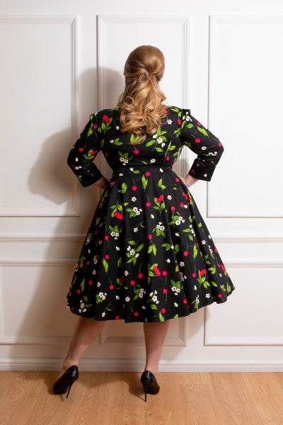 Hearts & Roses - Natasha Cherry Swing Dress