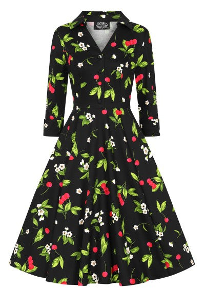 Hearts & Roses - Vestido de Swing Natasha Cherry