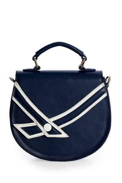 Banned Retro – Nautical Kelly Lee Bag in navy