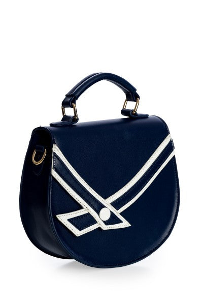 Banned Retro – Nautical Kelly Lee Bag in navy