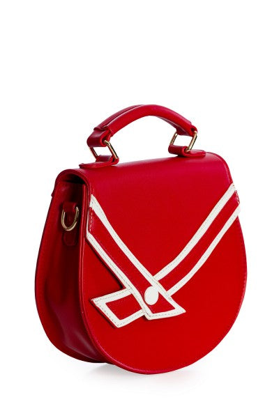 Banned Retro – Borsa Nautical Kelly Lee in rosso