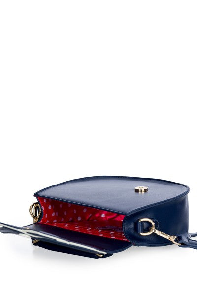 Banned Retro – Nautical Kelly Lee Bag in navy