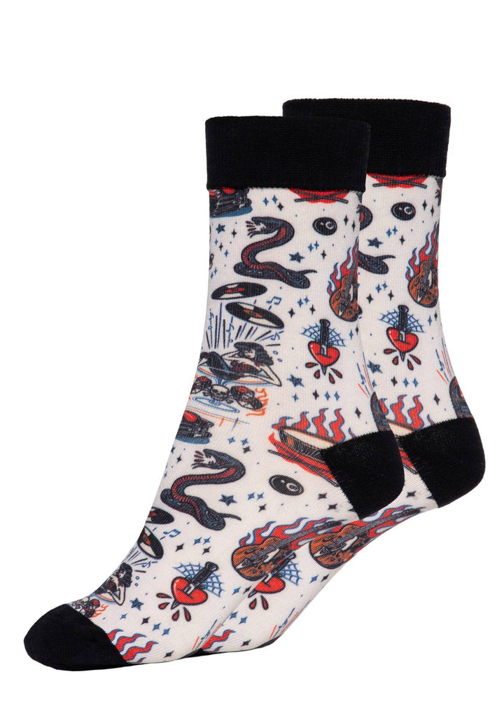Queen Kerosin –  Damen Socken Rock n Roll