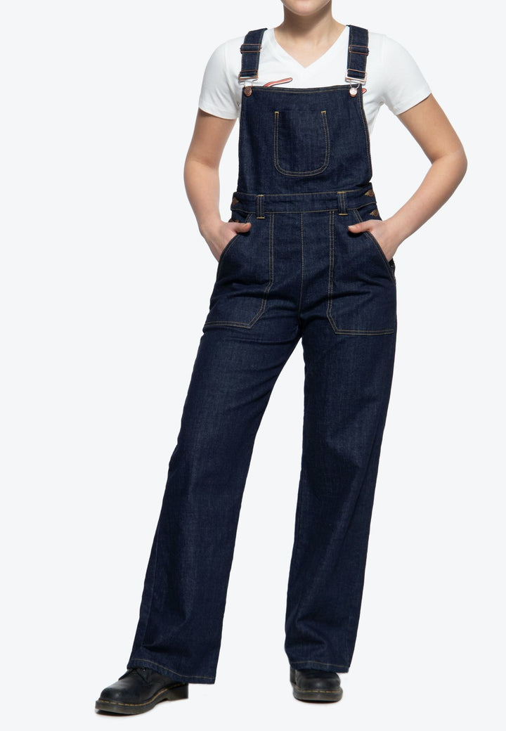 Queen Kerosin - Denim Marlene Overalls