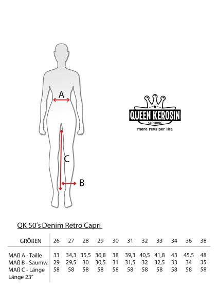 Queen Kerosin - Jeans Capri