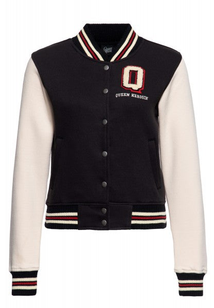 Queen Kerosin - Collegejacke »Q« in zwart