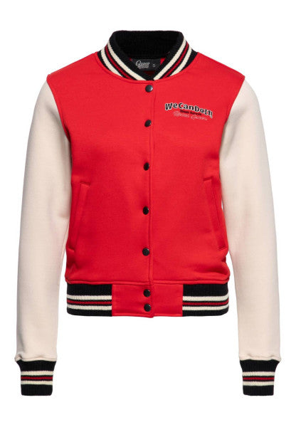 Queen Kerosin - College jacket "We can do it!" in red