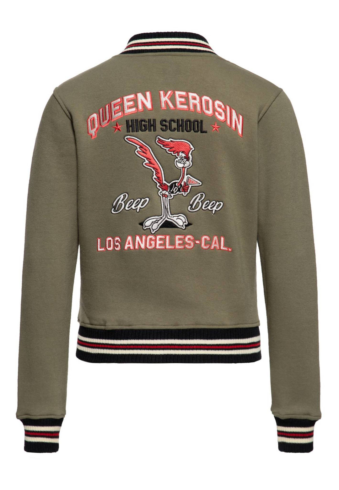 Queen Kerosin - College jacket "High School" in green