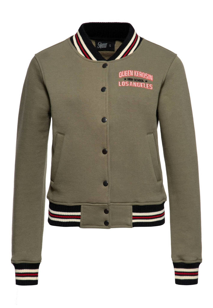 Queen Kerosin - College jacket "High School" in green