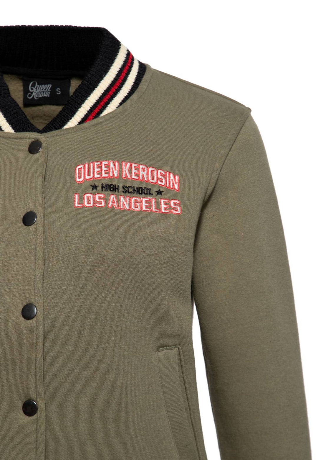 Queen Kerosin - College jacket "High School" in green