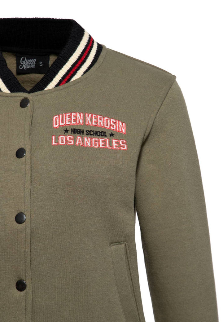 Queen Kerosin - Collegejacke »High School« in groen