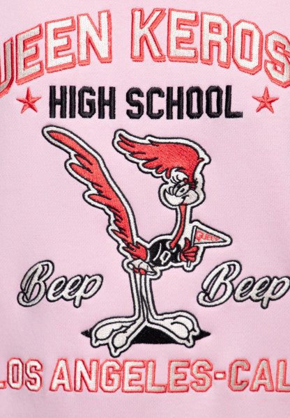 Queen Kerosin - College jacket "High School" in pink