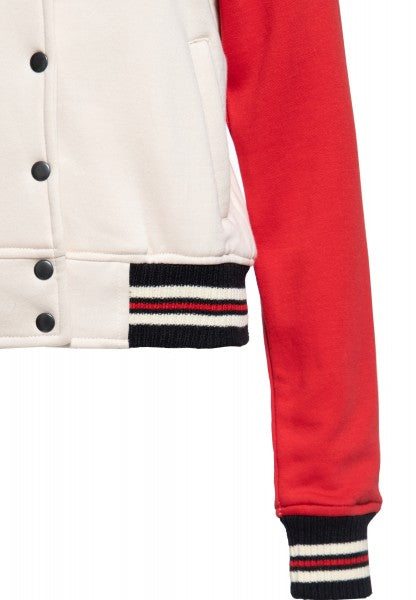 Queen Kerosin - College Sweat Jacket »Q« in red