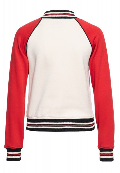 Queen Kerosin - College Sweatjacke »Q« in rot