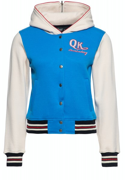 Queen Kerosin - College Kapuzensweatjacke »Wonder Woman« in blauw