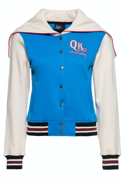 Queen Kerosin - College Kapuzensweatjacke »Wonder Woman« in blauw