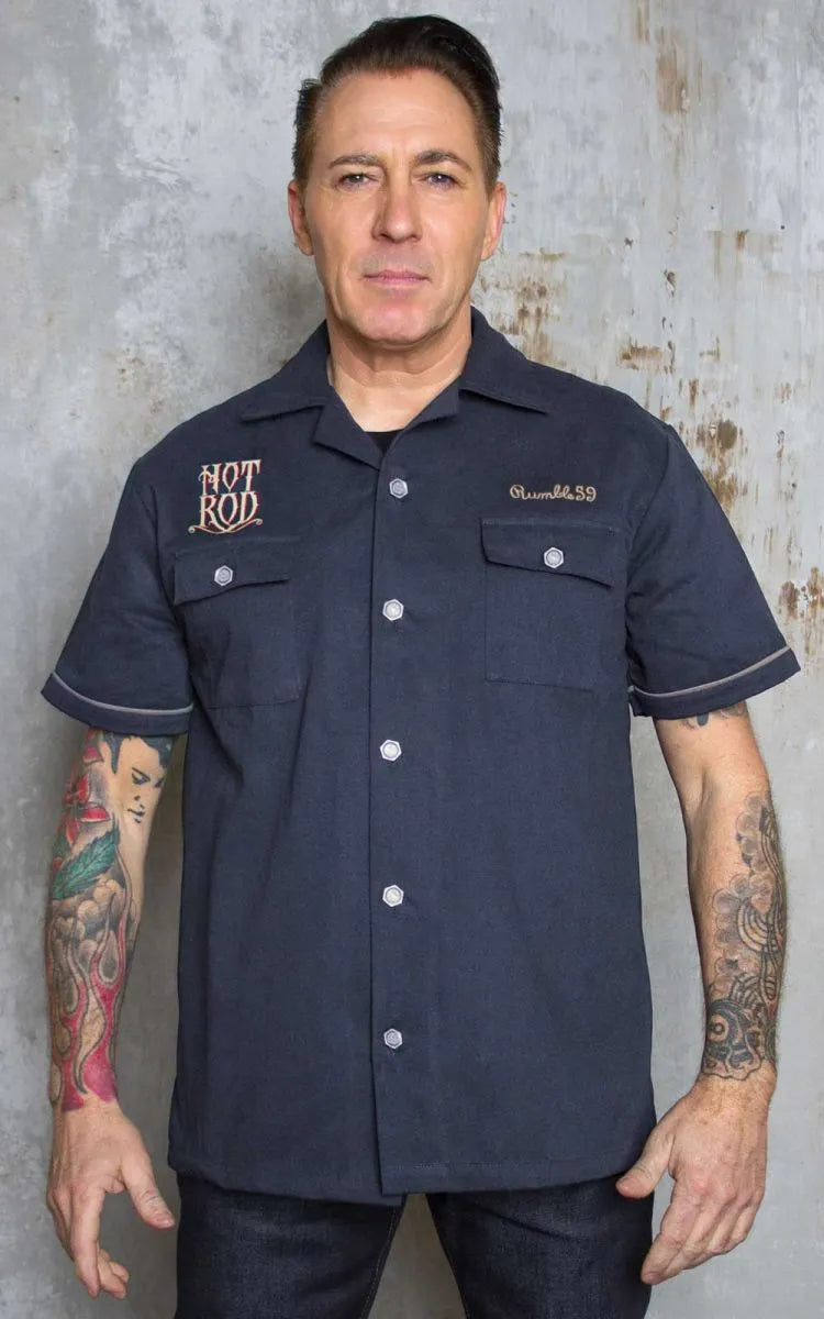 Rumble59 - Worker Shirt Hot Rod