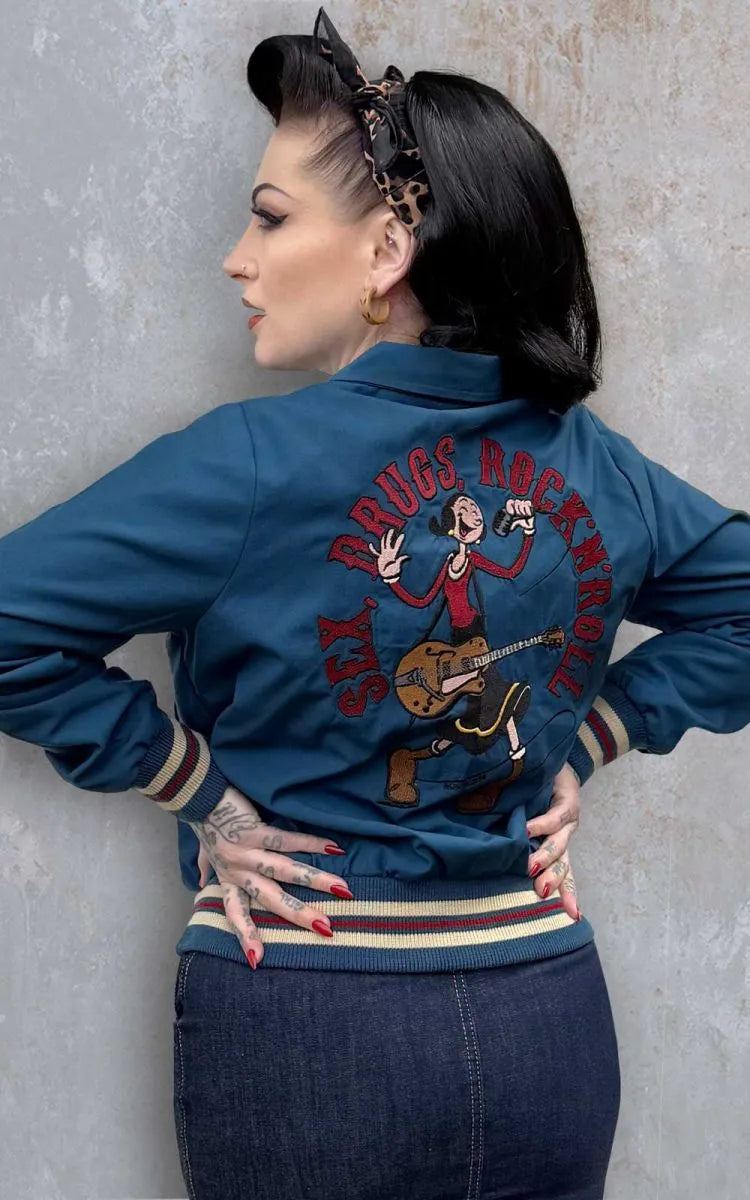 Rumble59 - Damen Collegejacke Sex, Drugs and Rock'n'Roll