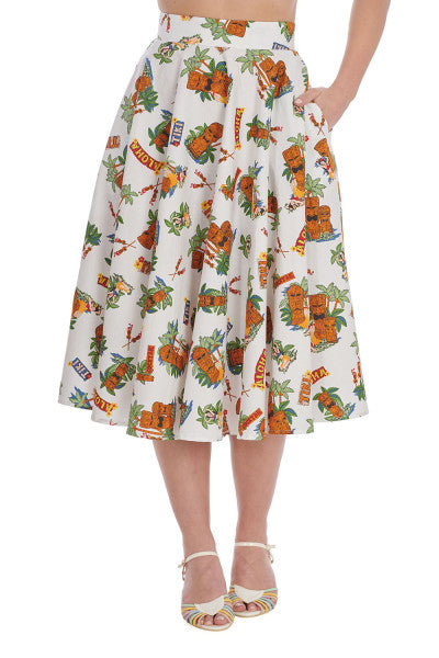 Banned Retro - Tiki Club Swing Skirt