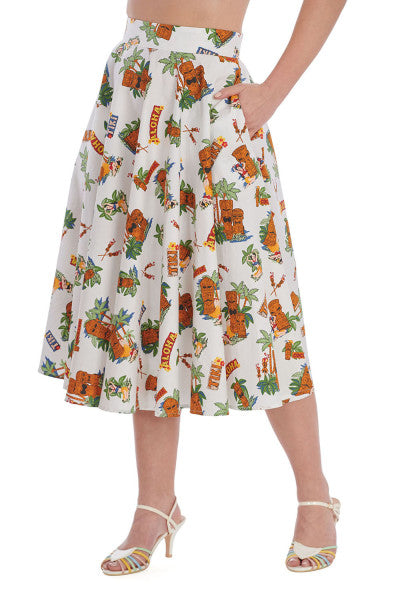 Banned Retro - Tiki Club Swing Skirt