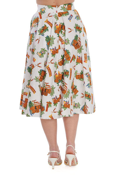 Banned Retro - Tiki Club Swing Skirt