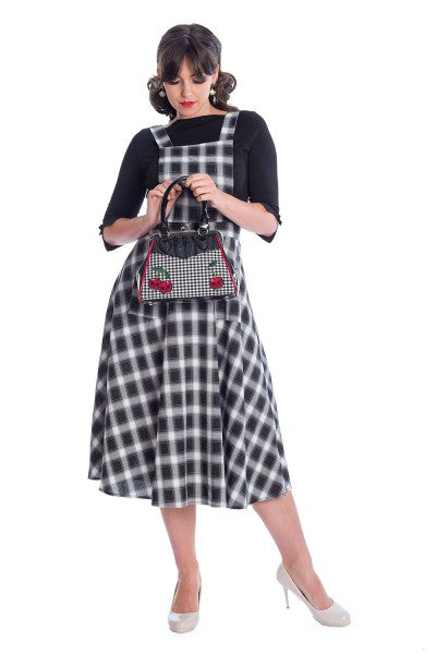 Banned Retro - Sail Check Pinafore Jurk