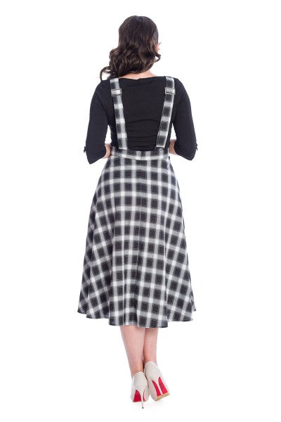 Banned Retro - Sail Check Pinafore Jurk