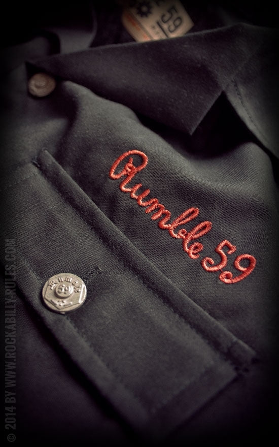 Rumble59 - Lounge Shirt Many Roads - black