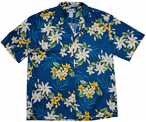 Due Palmi - Hawaii Camicia Lanikai petrolio