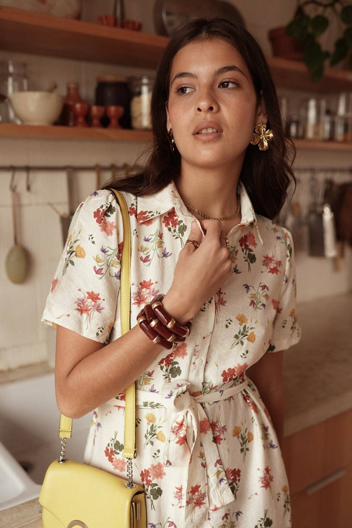 Nahara Flower Dress creme