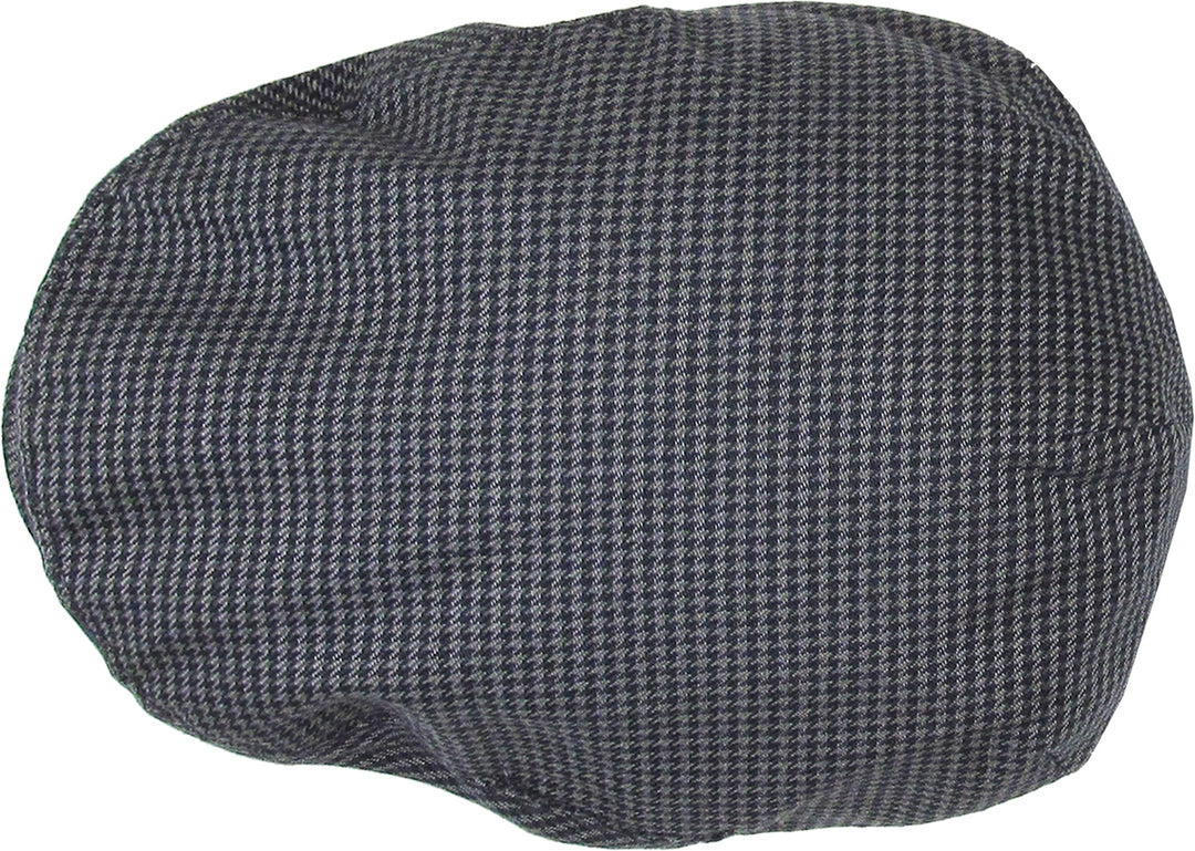 Sombrero Newsboy Clásico Houndstooth negro-gris