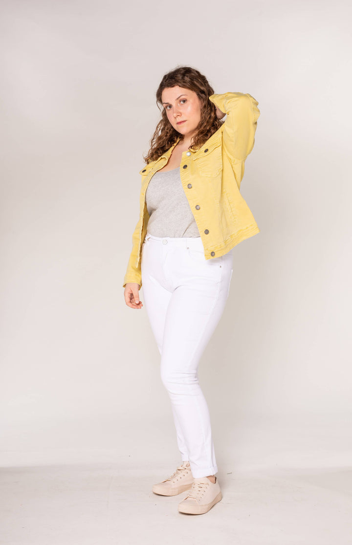 Kurze Stretch-Jacke in navy