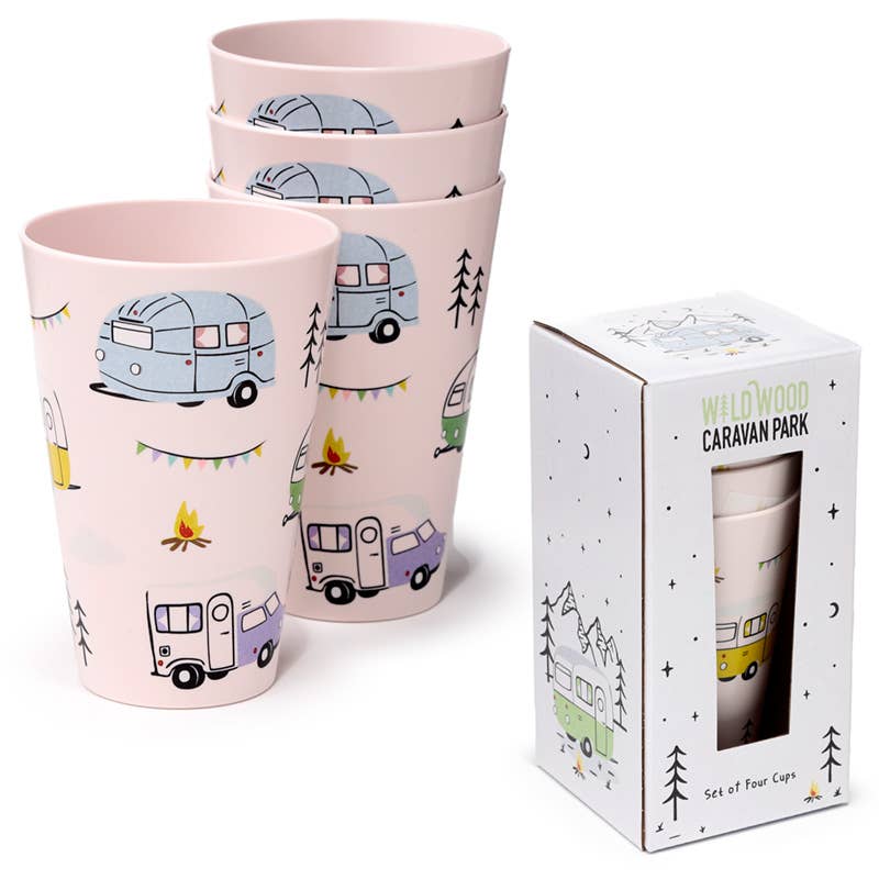 Vasos de picnic Wildwood Caravan de RPET, 4 piezas