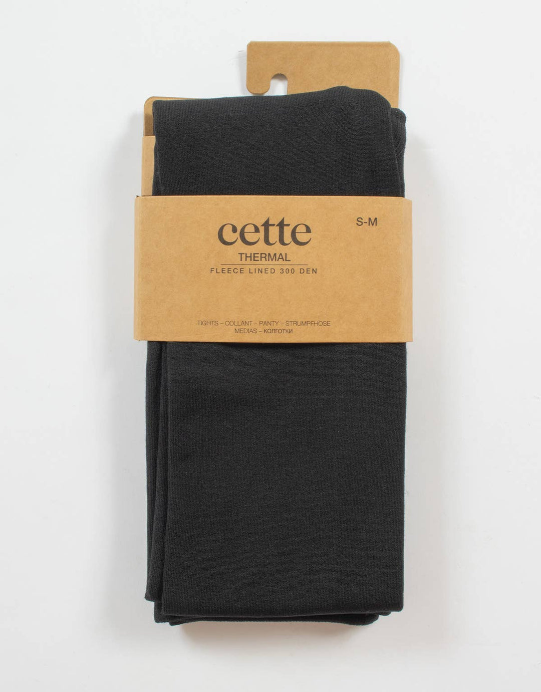 Cette - Thermostrumpfhose mit warmer Fleece-Innenseite 300 DEN, Schwarz