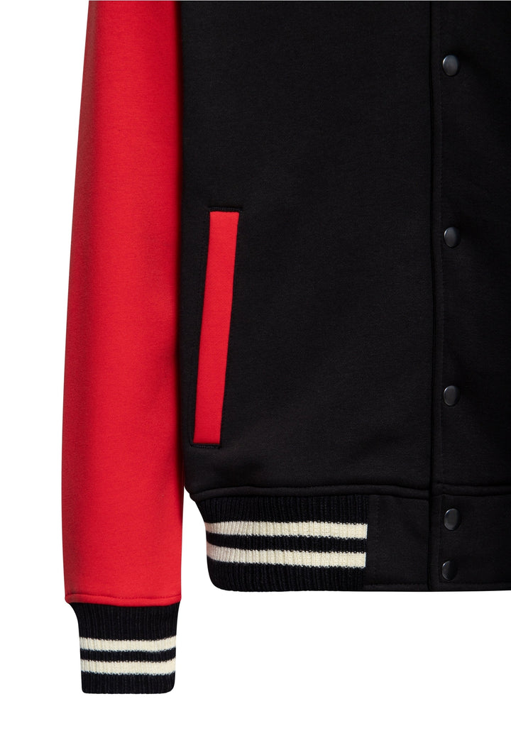 King Kerosin –  Collegejacke Faster than the Wind Red & Black