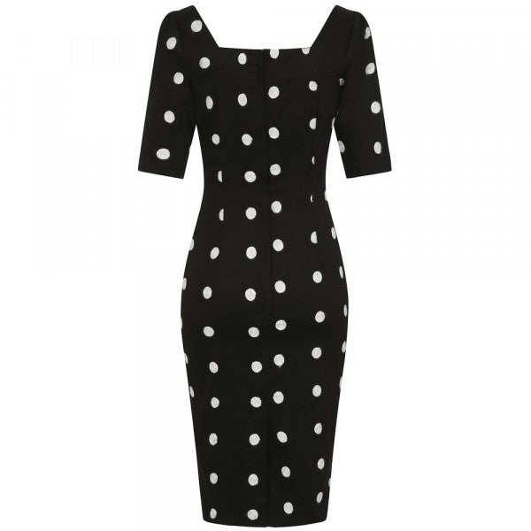 Collectif Womenswear - Dolores Crazy Polka Pencil Dress