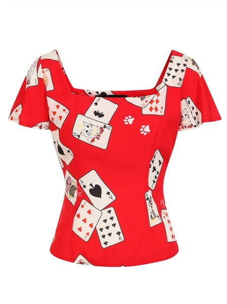 Collectif Womenswear - Top Francois Cat Croupier