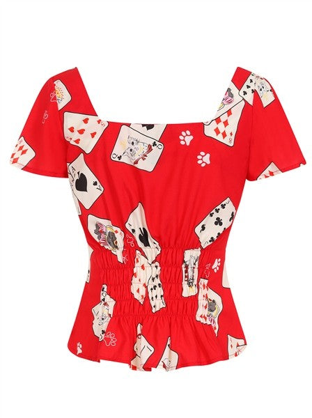 Collectif Womenswear - Francois Cat Croupier Top