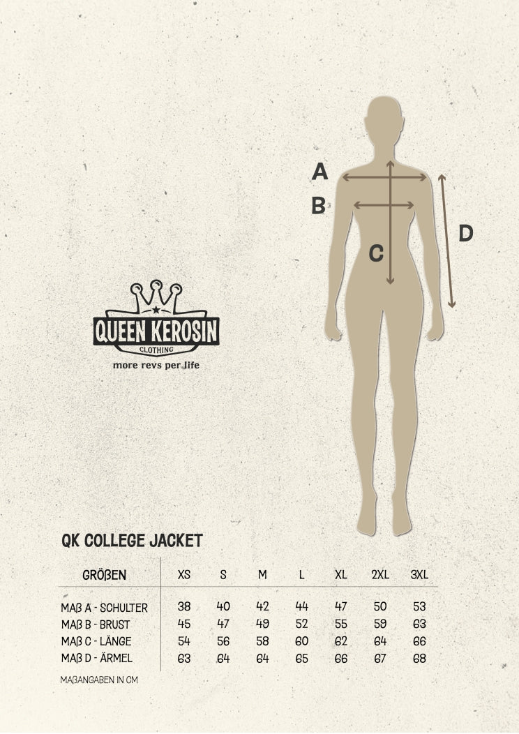 Queen Kerosin - College Jacke »We can do it« in bordeauxrot