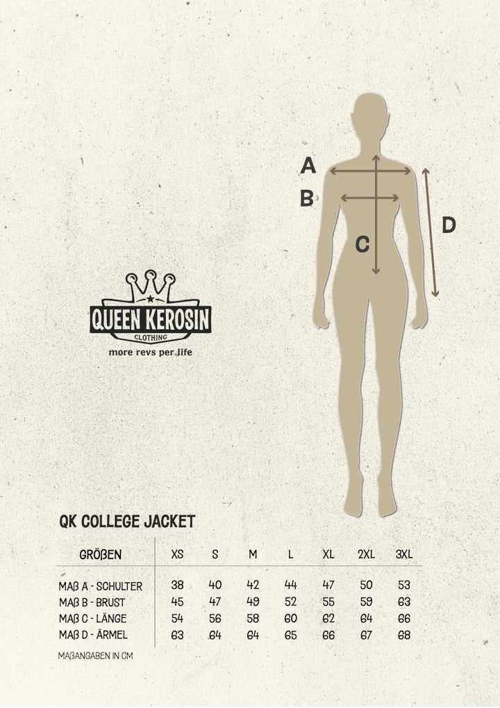 Queen Kerosin - College Jacke »We can do it« in bordeauxrot